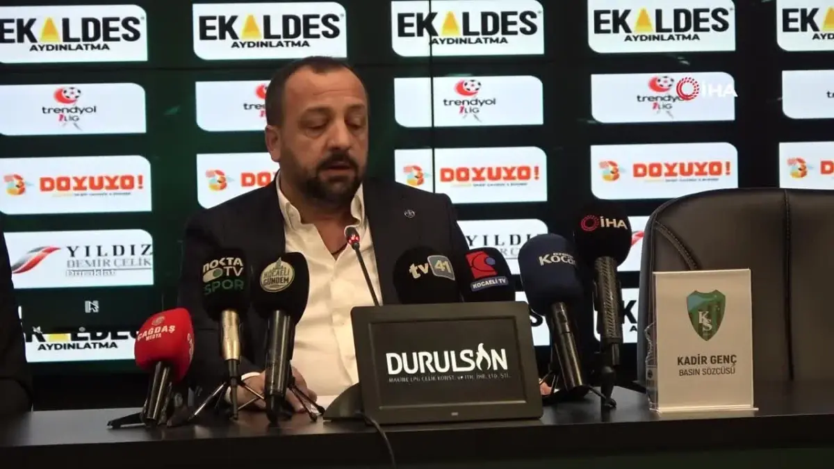 Kocaelispor Basın Sözcüsü Kadir Genç, kulübün mali durumu ve geleceğe