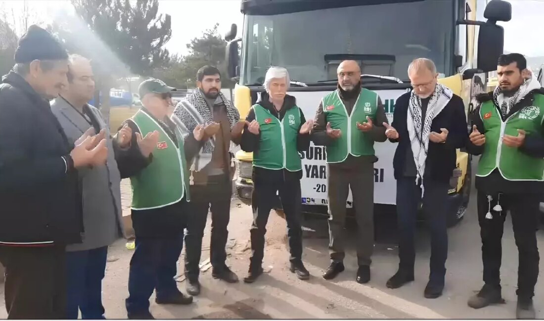 Kütahya'dan Suriye'ye gönderilen yardım tırı, ihtiyaç sahiplerine umut ışığı oldu.