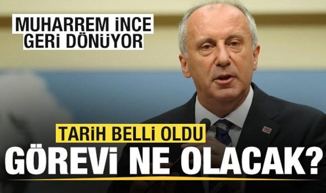 Muharrem İnce'nin CHP'ye dönüş ihtimali, Türk siyasetinde yeni bir dönemi