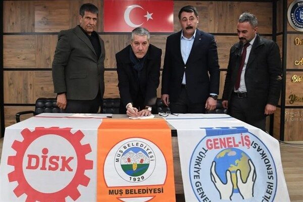 Muş Belediyesi ile DİSK Genel-İş Sendikası arasında gerçekleştirilen toplu iş