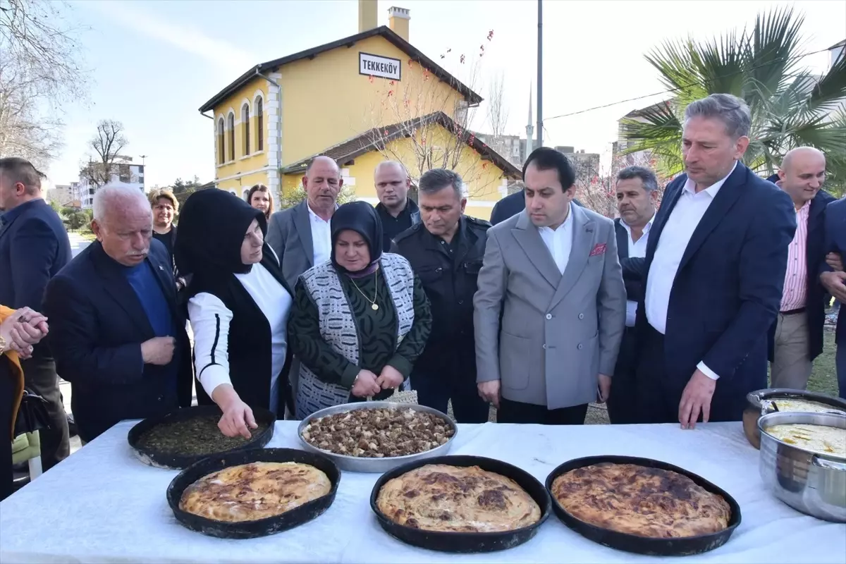 Samsun Tekkeköy'de düzenlenen Yöresel Ev Yemekleri Etkinliği, lezzetli yemeklerin tadını