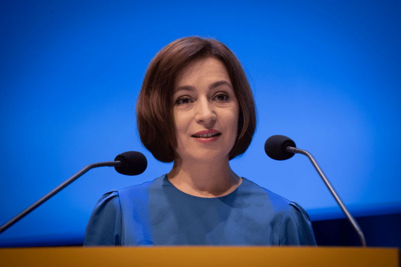 Kiev, 25 Ocak (Hibya) - Moldova Cumhurbaşkanı Maia Sandu, Ukrayna
