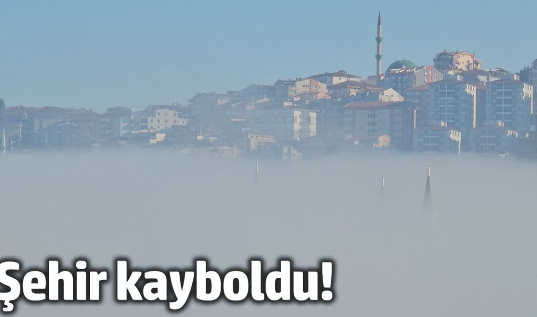 Zonguldak kent merkezinde yoğun sis etkili olurken, şehrin hemen her