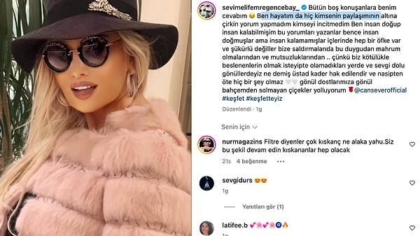 Sevim Emre'den Filtre Eleştirilerine Sert Yanıt