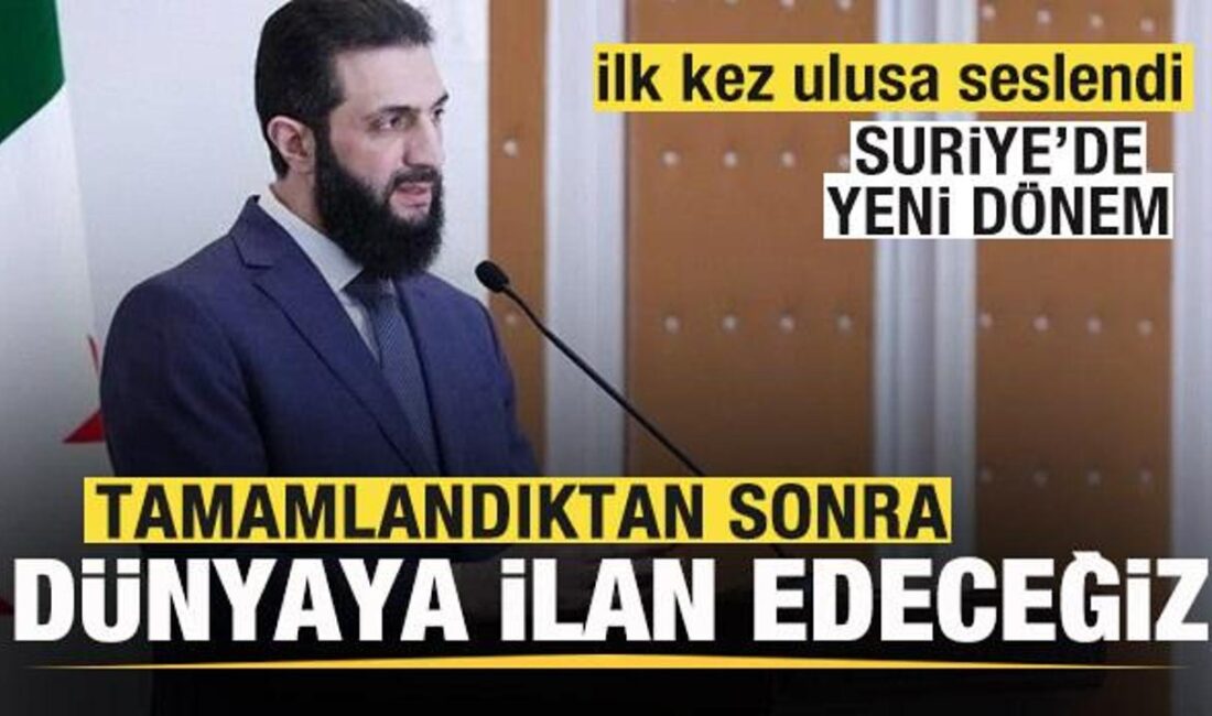 Suriye'de geçiş döneminin başlangıcını simgeleyen Cumhurbaşkanı Ahmed Şara'nın ilk açıklamalarıyla