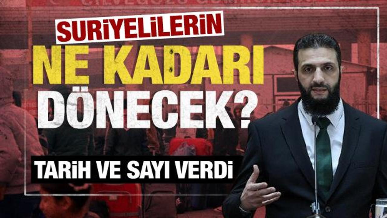 Suriye'deki yeni yönetimin lideri Ahmed Şara, rejimin devrilmesiyle ülkeye dönüşlerin