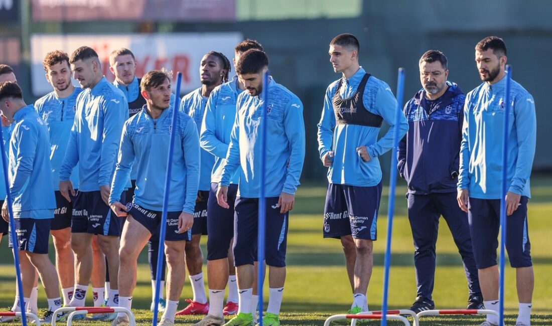 Trabzonspor, Kayserispor ile oynayacağı maç için hazırlıklarını sürdürüyor. Takımın son