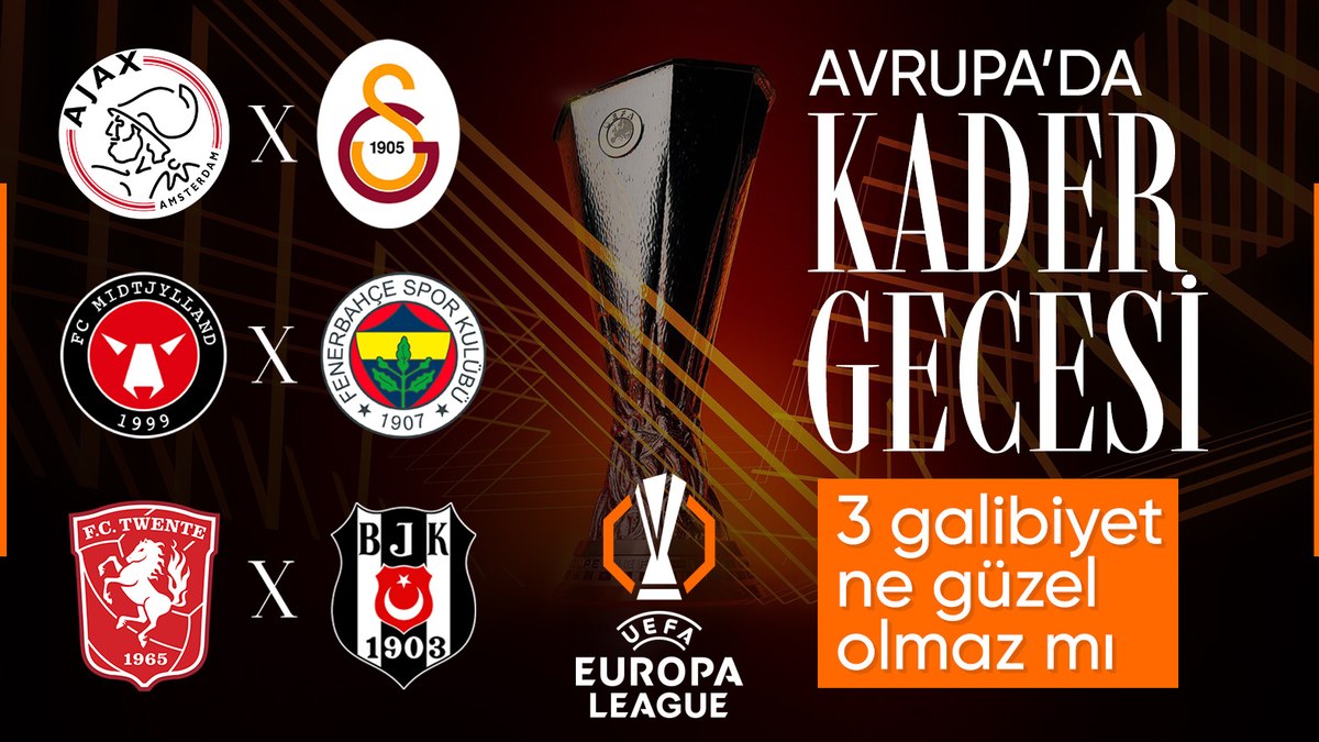 UEFA Avrupa Ligi'nde Türk takımları, grup aşamasında zorlu rakiplerle karşı