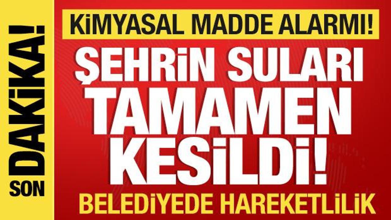 Yalova'da yaşanan su kesintisi ve kimyasal alarm, köpüklenme olayı ile