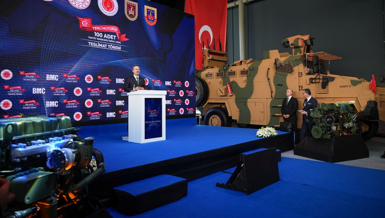 Yerli Motorlu Taktik Tekerlekli Zırhlı Araçların teslim töreni, savunma sanayisinde