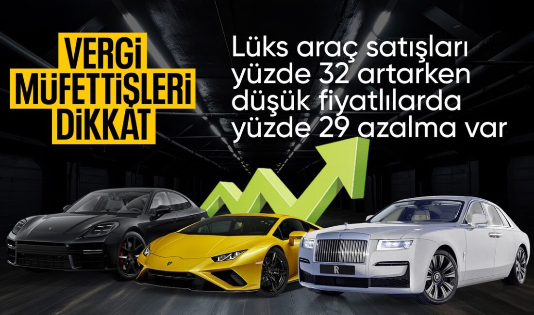 2024 yılı otomotiv satışları, rekor seviyelere ulaşırken, lüks araç segmentindeki
