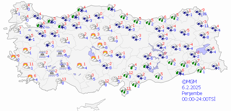 4 Şubat Hava Durumu Tahminleri
