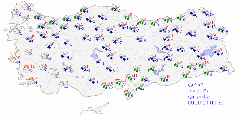 4 Şubat Hava Durumu Tahminleri