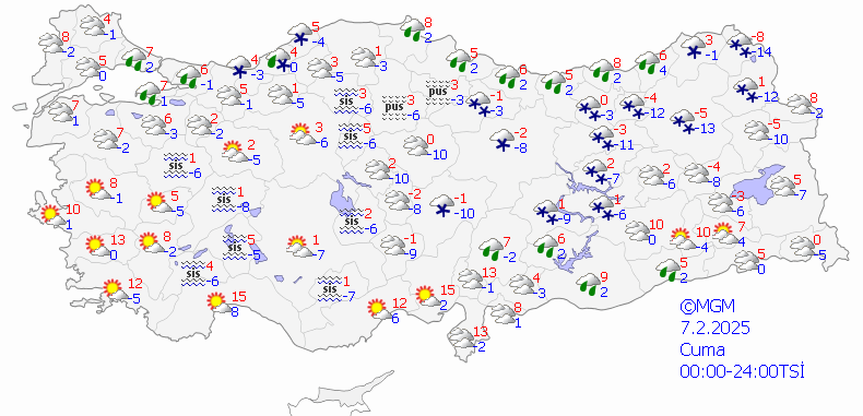 4 Şubat Hava Durumu Tahminleri