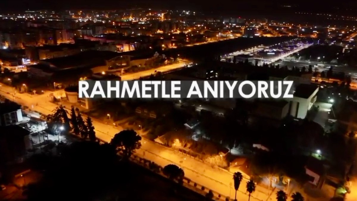 6 Şubat 2023 depreminin yıl dönümünde, hayatını kaybedenleri anmak ve