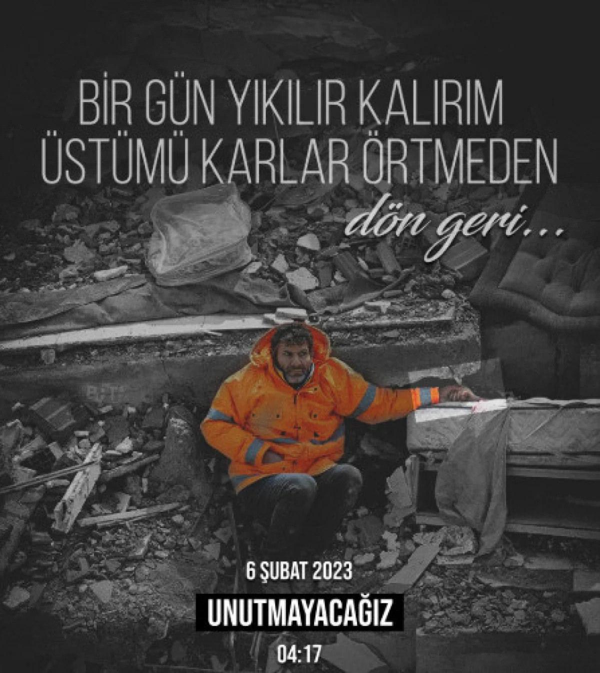 6 Şubat Kahramanmaraş Merkezli Depremin Yıldönümü: Anma Mesajları