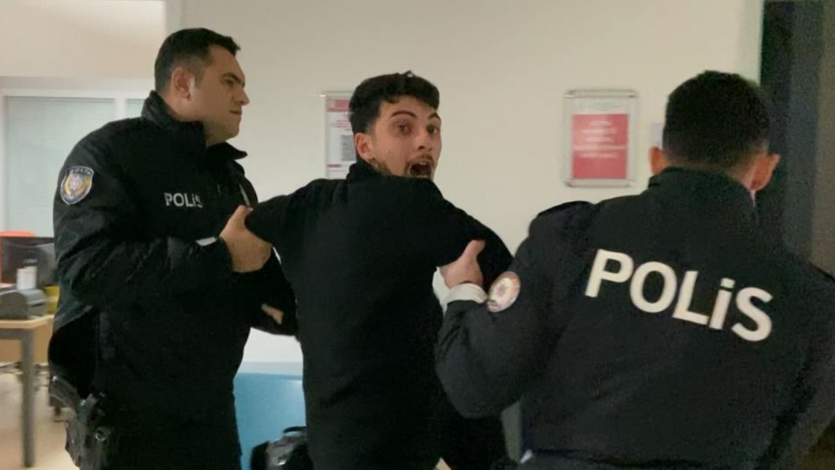 Aksaray'da alkollü bir sürücünün kaçma girişimi, sürücü ve güvenlik güçleri