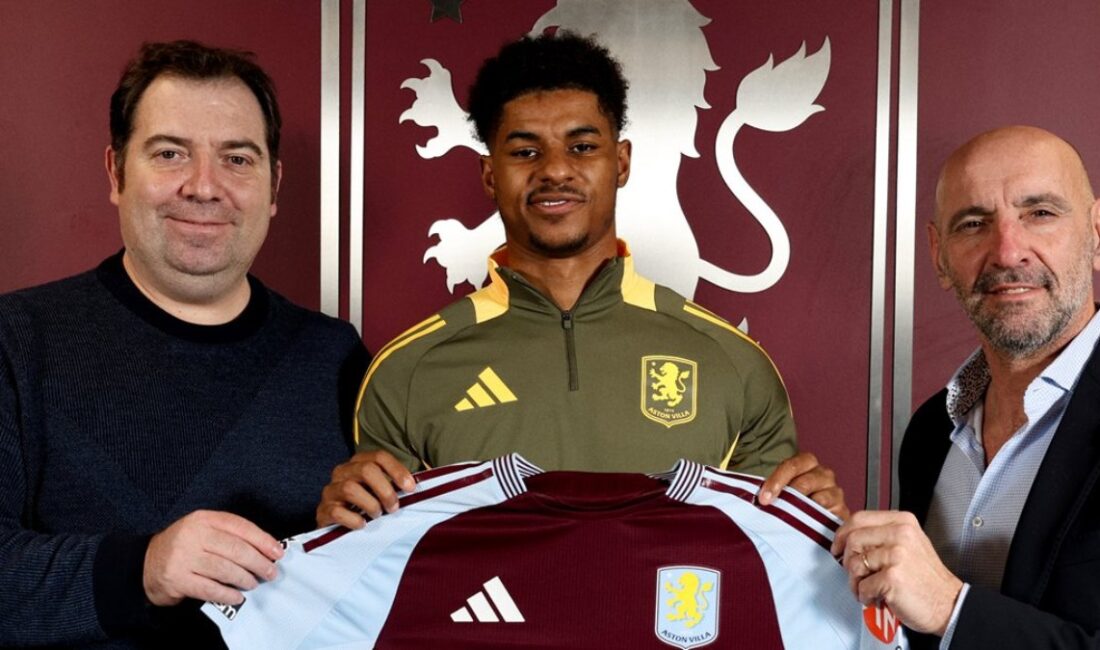 Aston Villa, Manchester United'ın yıldız oyuncusu Marcus Rashford'u kiralık olarak
