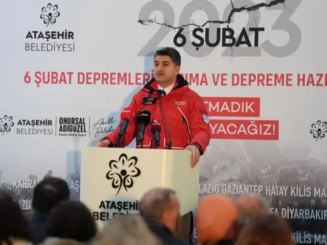 Ataşehir Belediyesi'nden Deprem Anma ve Hazırlık Etkinliği
