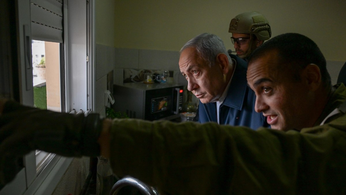 İsrail Başbakanı Binyamin Netanyahu'nun işgal altındaki Batı Şeria'nın kuzeyinde bir