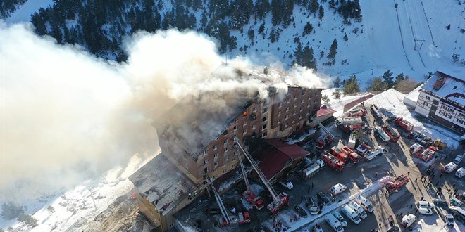 Bolu Kartalkaya Kayak Merkezi'nde Yangın Soruşturması