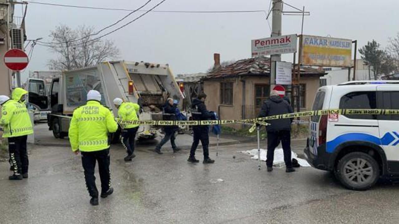 Bursa'da meydana gelen trajik bir kazada çöp kamyonunun çarptığı kadın