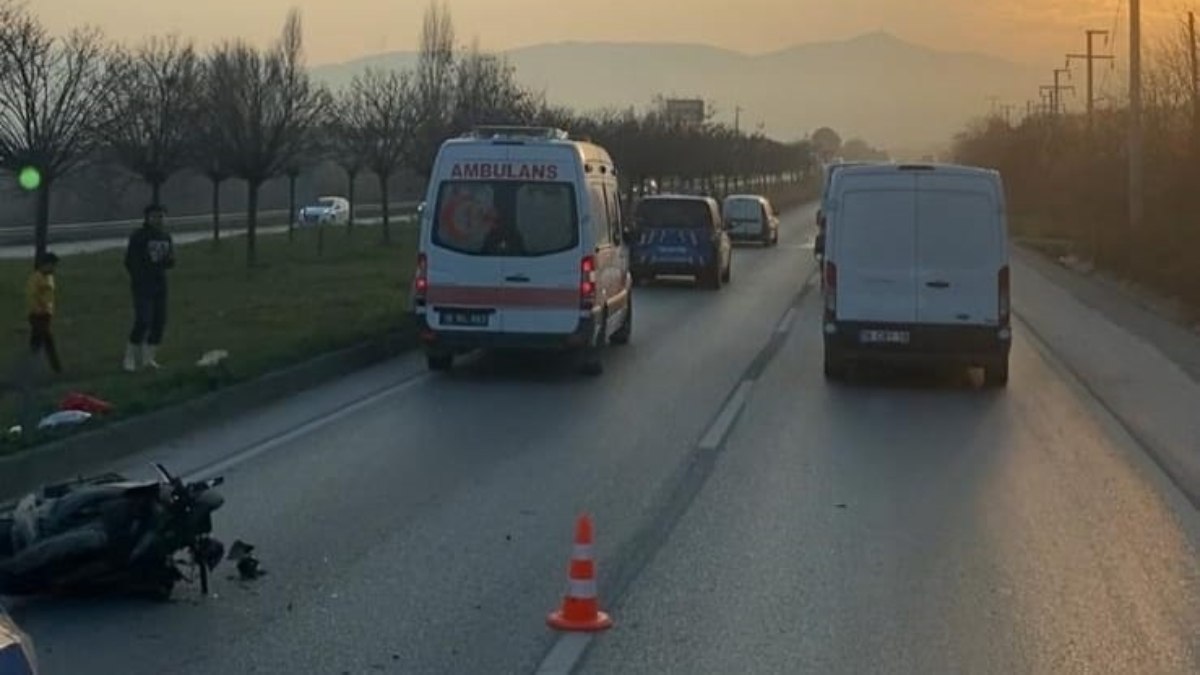 Bursa'da meydana gelen motosiklet kazasında Dilek Ergier, hayati tehlike ile