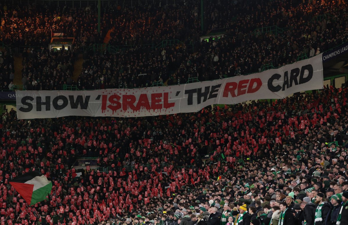 Celtic Taraftarlarından Filistin'e Destek