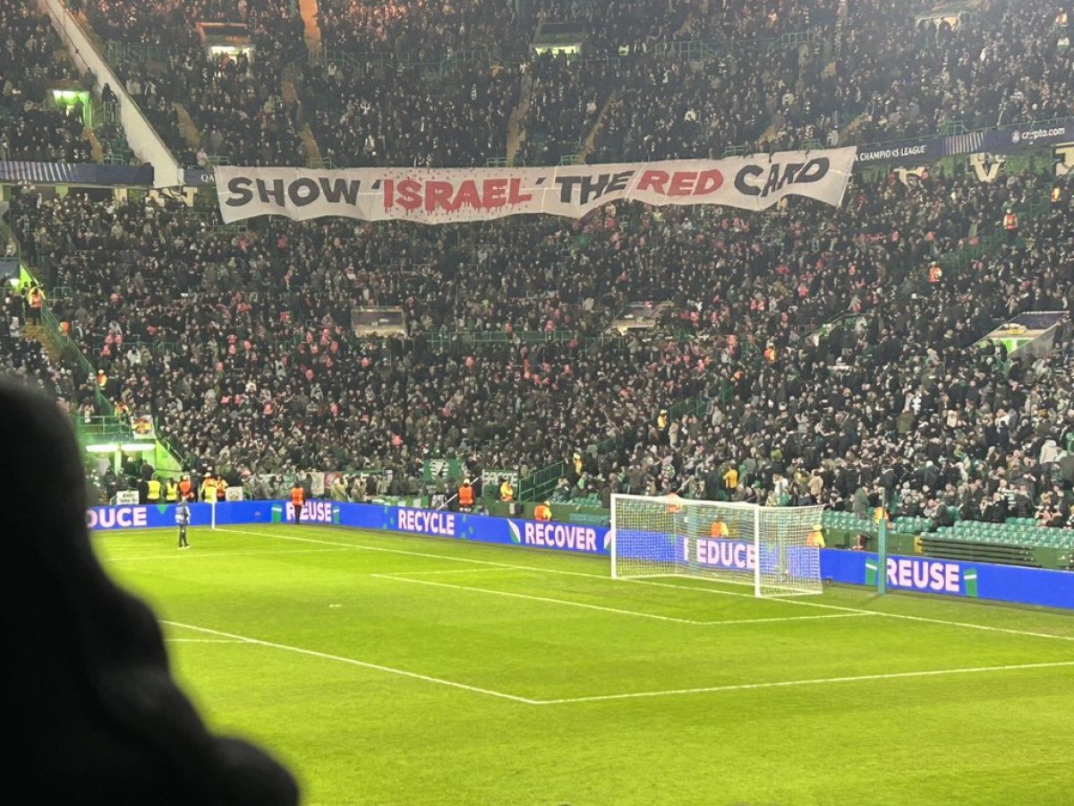 Celtic Taraftarlarından Filistin'e Destek Eylemi