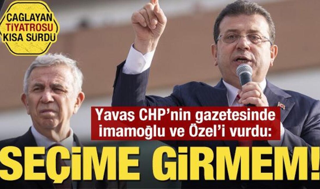 CHP'de Cumhurbaşkanı adaylığı tartışmaları sürerken, Mansur Yavaş ve Ekrem İmamoğlu