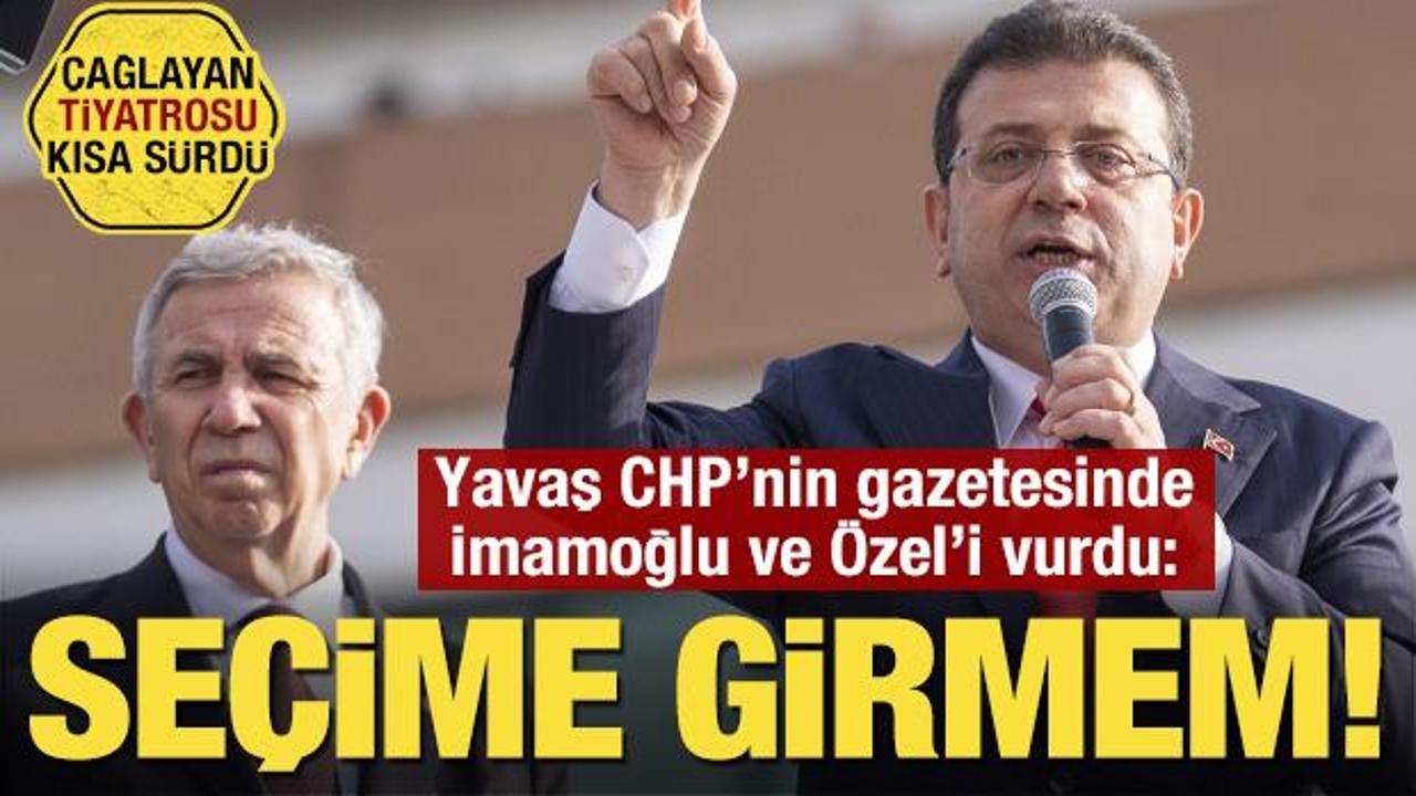 CHP'de Cumhurbaşkanı adaylığı tartışmaları sürerken, Mansur Yavaş ve Ekrem İmamoğlu