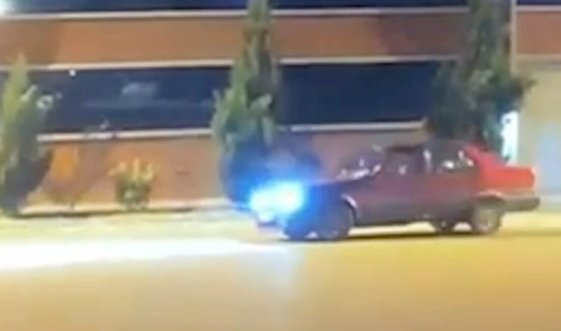 Çorum'da drift yapan bir sürücüye 42 bin lira ceza kesildi.