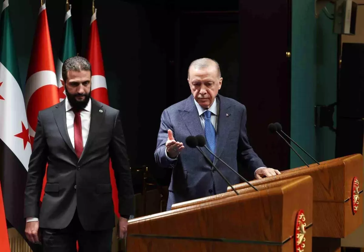 Cumhurbaşkanı Erdoğan ve Suriye Cumhurbaşkanı Ahmed Şara, iki ülke arasındaki