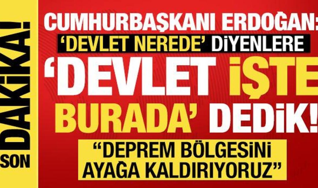 Cumhurbaşkanı Erdoğan, 6 Şubat depremlerinin yıldönümünde düzenlenen anma programında önemli