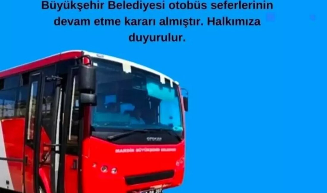 Mardin'de Dargeçit Belediyesi, Mardin Büyükşehir Belediyesi'ne ilişkin otobüs seferlerinin iptal