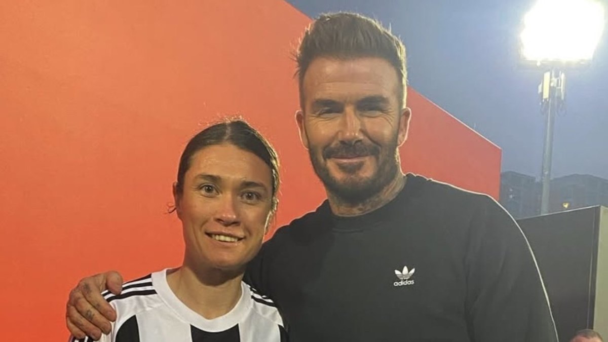 David Beckham, Beşiktaş Kadın Futbol Takımı ile bir araya geldi.