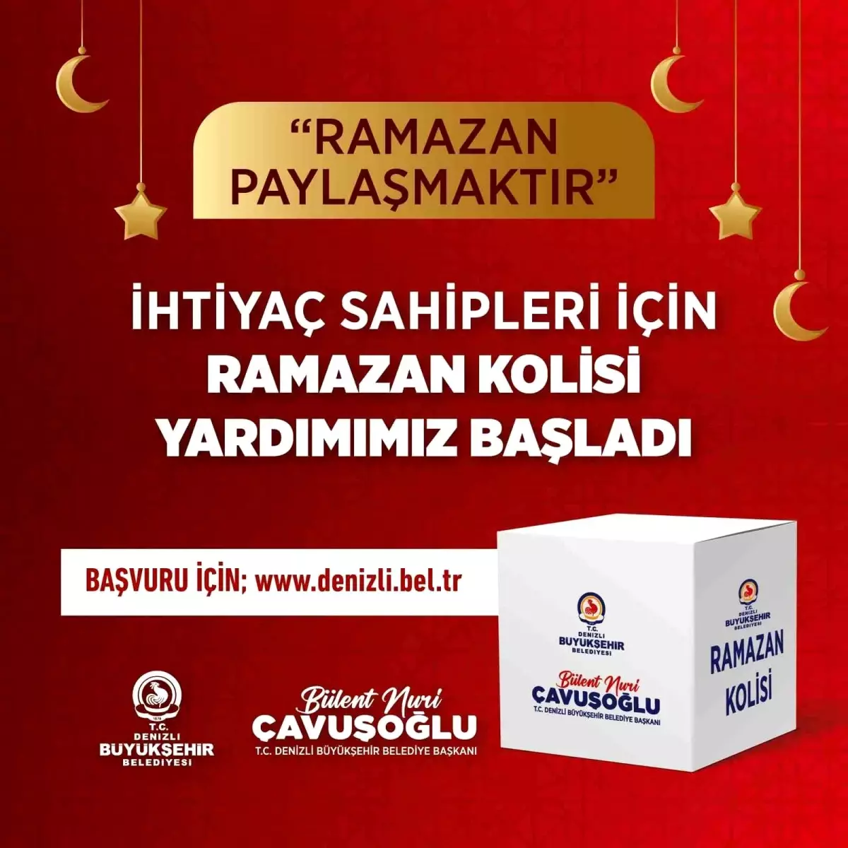 Denizli Büyükşehir Belediyesi, Ramazan ayı hasebiyle muhtaçlık sahibi vatandaşlara besin