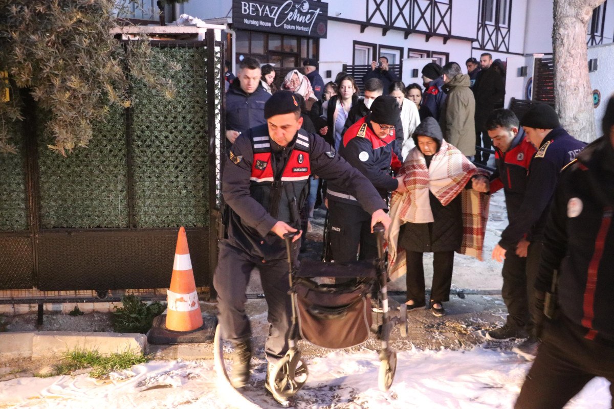 Denizli'de Özel Engelli Bakım Merkezinde Yangın Çıktı