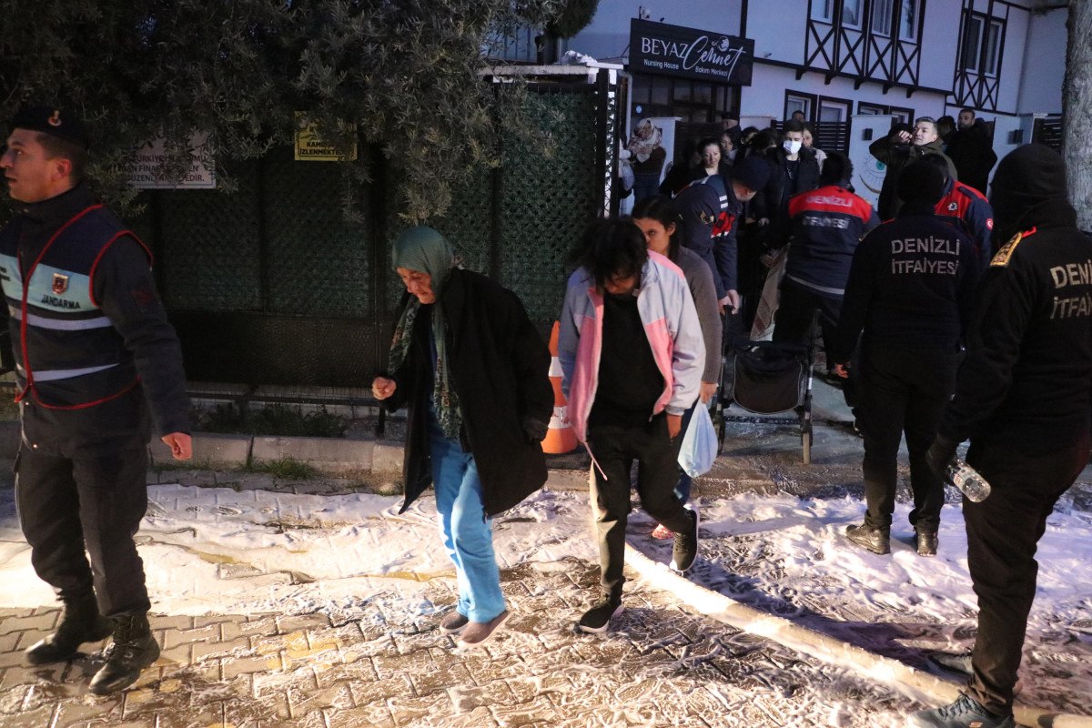 Denizli'de Özel Engelli Bakım Merkezinde Yangın Çıktı