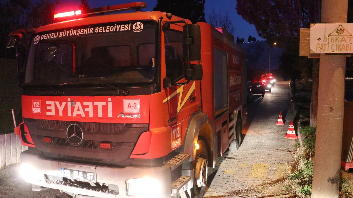 Denizli'de bir özel engelli bakım merkezinde meydana gelen yangın, itfaiye