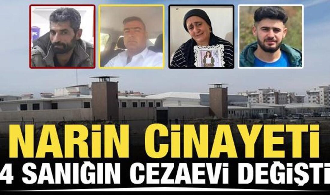 Diyarbakır'da yaşanan Narin Güran cinayetinin dava süreci ve sanıkların cezaevi