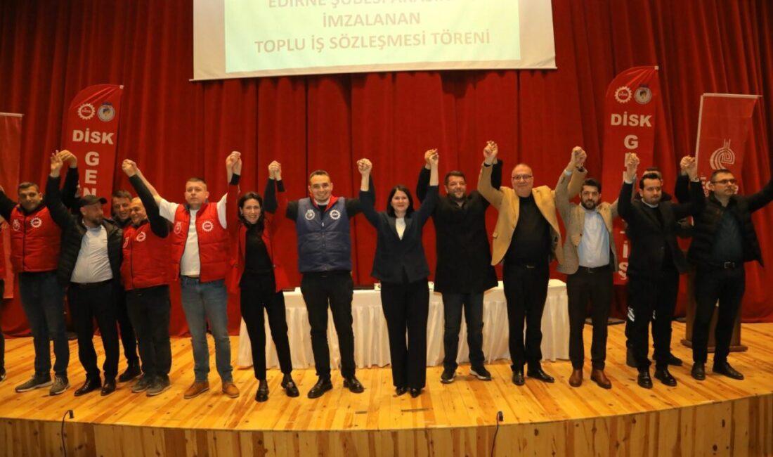 Edirne Belediyesi ile Disk Genel İş Sendikası arasında belediyede çalışan