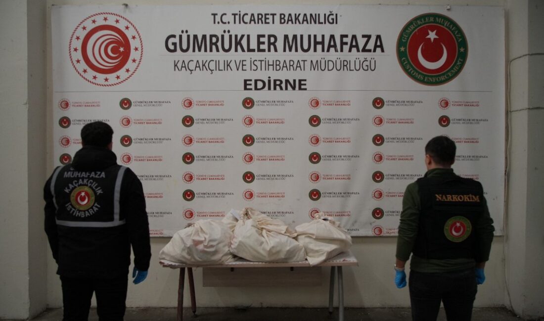 Edirne'de uyuşturucu kaçakçılığına karşı gerçekleştirilen başarılı operasyonlar, güvenlik güçlerinin kararlılığını