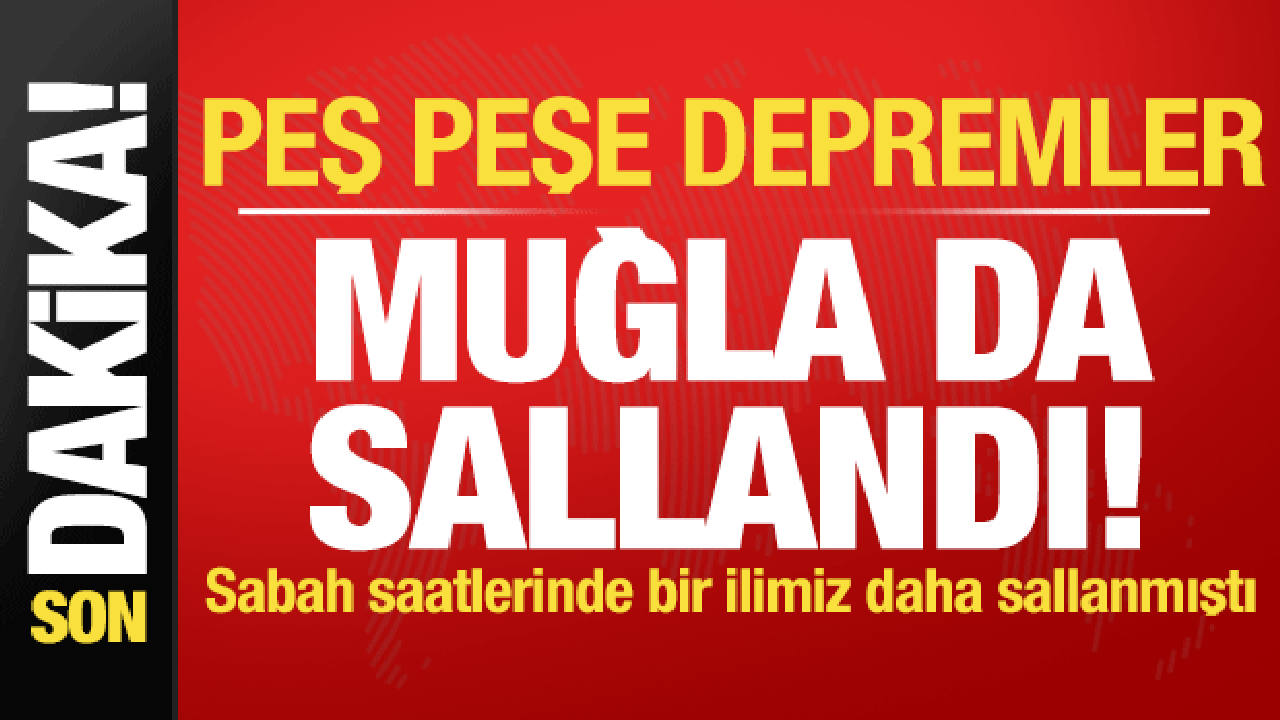 Ege Denizi'nde ve Adana'da meydana gelen depremler, yeraltı hareketlerinin etkilerini