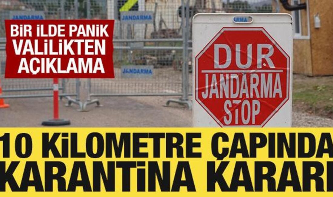 Elazığ'da O tipi şap hastalığının tespiti ve uygulanan karantina süreçleri