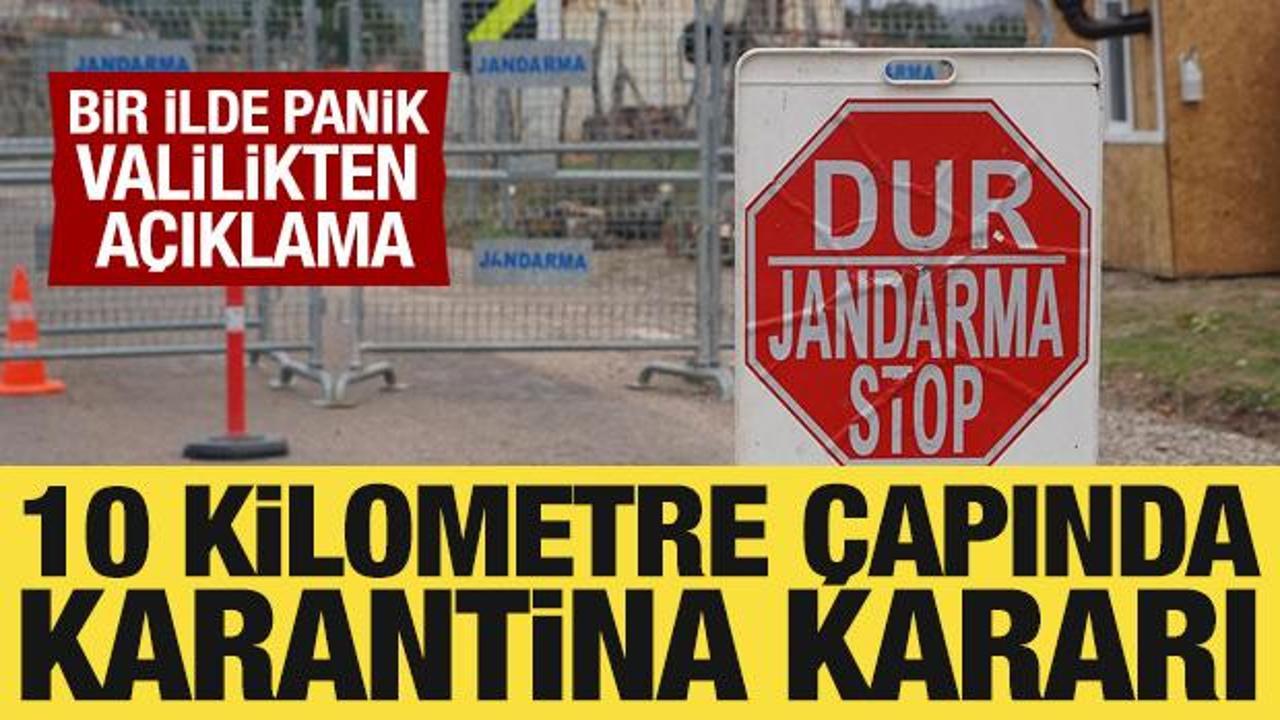 Elazığ'da O tipi şap hastalığının tespiti ve uygulanan karantina süreçleri