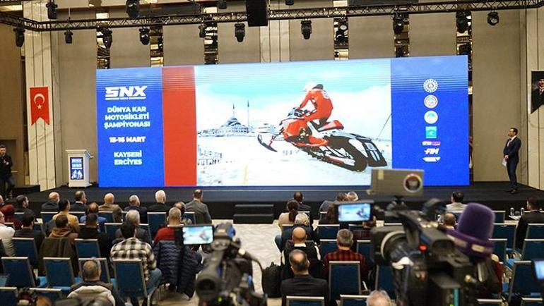 Erciyes'te Dünya Kar Motosiklet Şampiyonası Heyecanı