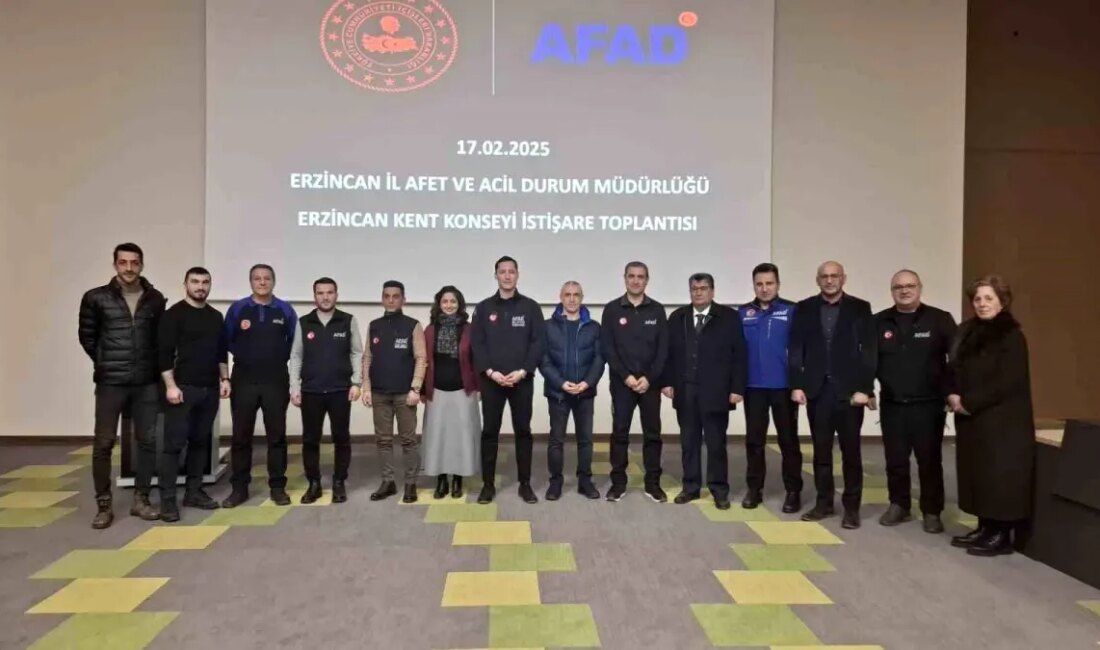 Erzincan'da AFAD ve Kent Kurulu, acil durumlar için istekli ve