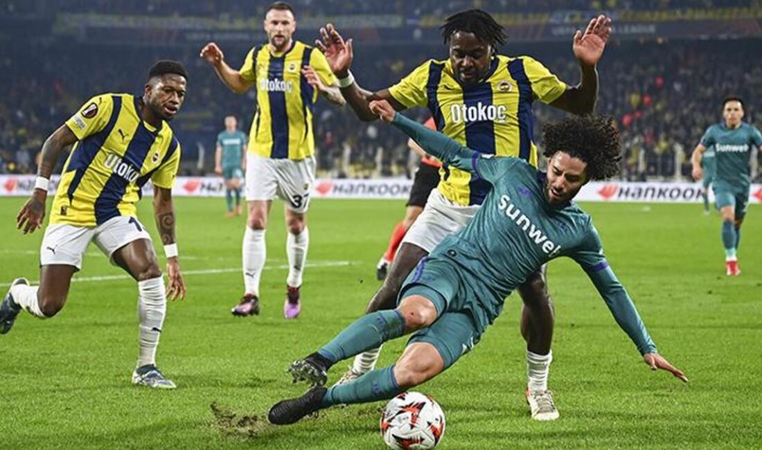 Fenerbahçe, Anderlecht ile karşılaştığı maçta sahasında büyük bir mücadele sergiledi.