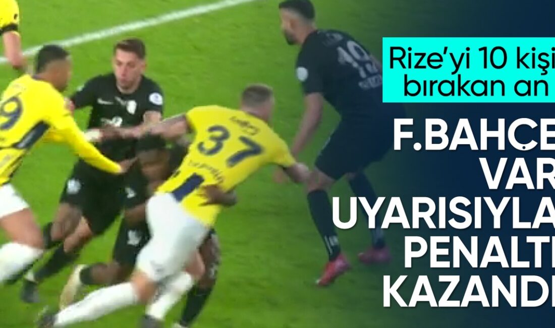 Fenerbahçe ile Rizespor arasında oynanan zorlu maçta penaltı ve kırmızı